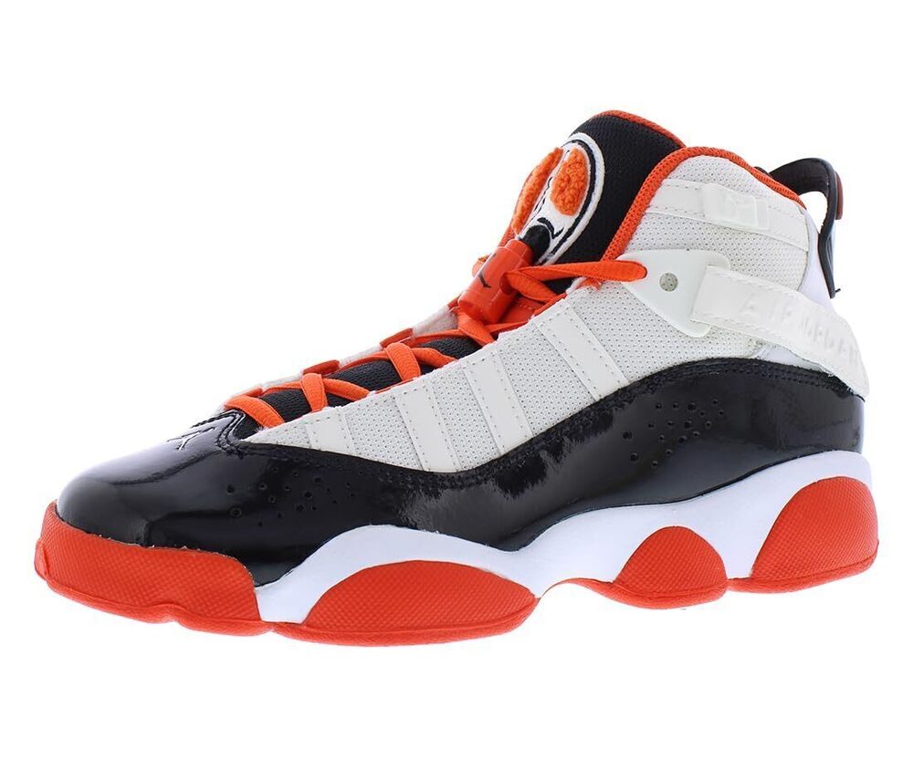 Jordan Boy's Rings White/Team Orange/Black/Sail 6 Big Kid M